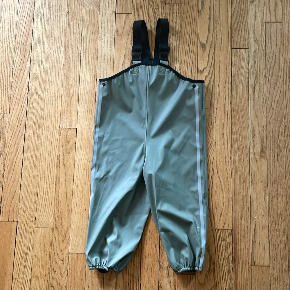 Like new Reima rain bibs, size 2T, grey